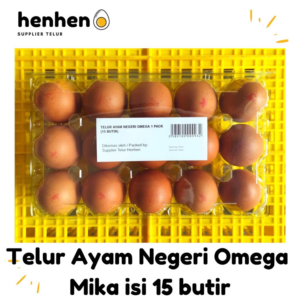 

TELUR AYAM NEGERI OMEGA ORGANIK ISI 10 BUTIR/ 15 BUTIR MIKA READY STOCK
