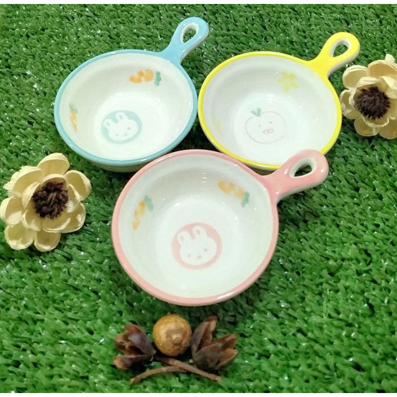 tempat makan hamster dan hewan kecil piring keramik food bowl