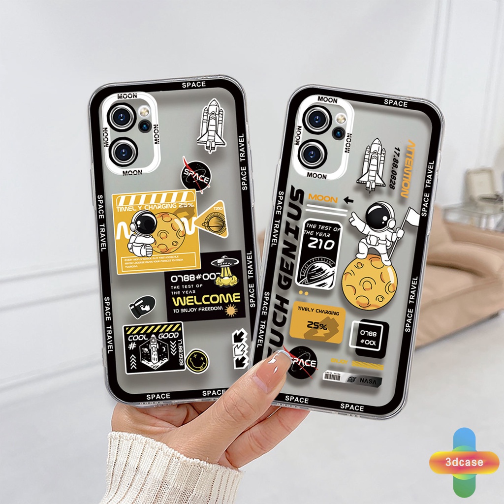 Case OPPO A15 A54 A5S A57 A3S A76 A96 A16 A95 A55 A7 A5 A9 A31 A53 A33 2020 A12 A1K A16E A16K A54S Reno 7 5 4 6 8 5F 5K 4F 4 5 06 Lite A74 A15S A52 A11K A92 A35 A11 A93 A32 A72 A94 A53S F19 F17 21 PRO A16S A77 A57S A57E Space Travelling Transparent Case