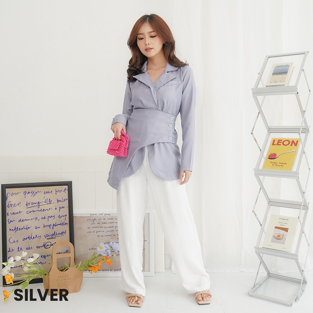 Blazer One Set Comeo Atasan Top Wanita