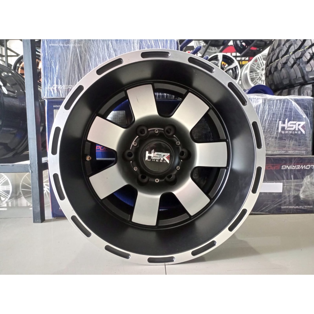 Velg Offroad Ring 15 Hsr Twiist Black Polish Untuk Triton Blazer Hardtop