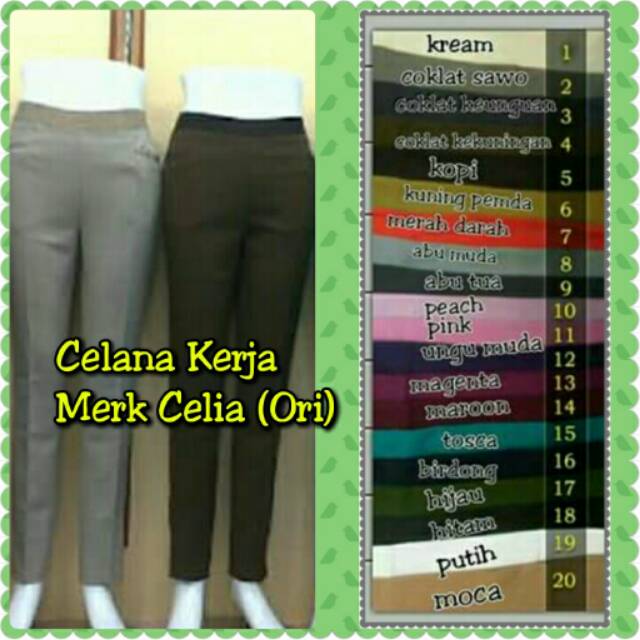 Celana Kerja Cellia  Shopee Indonesia