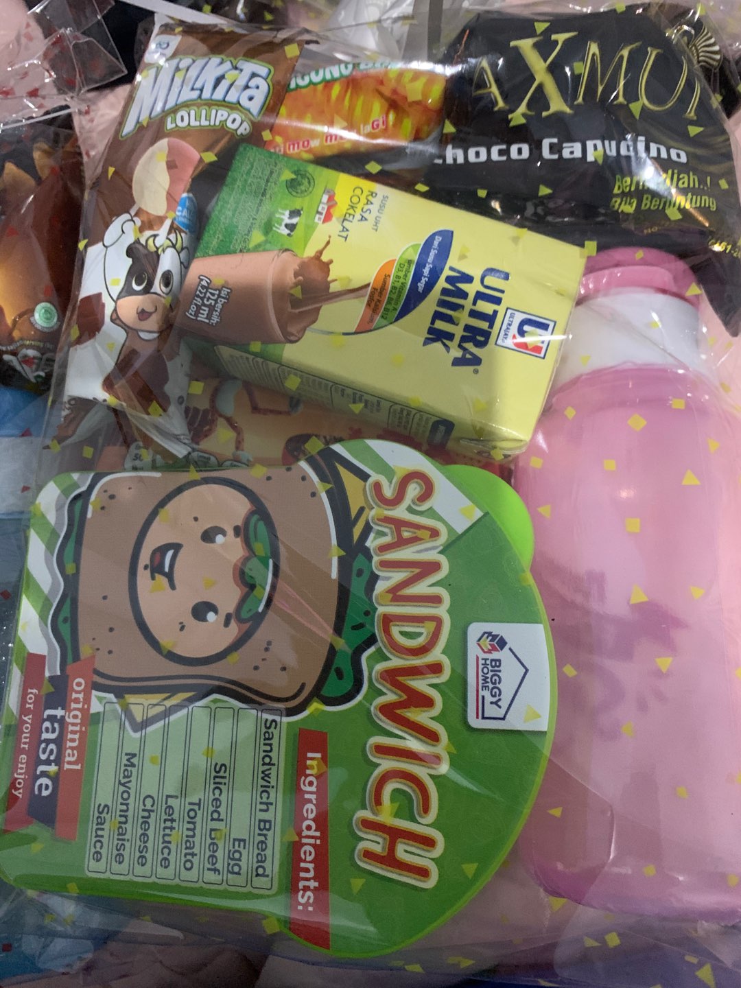 Parcel Lunch Box + Botol Takuma Mini + Snack Ulang Tahun