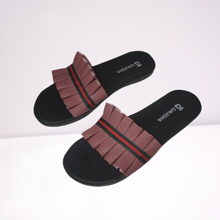 Insyira - Sandal Wanita Alena / Sandal Slop Wanita Non Slip Alas Hitam