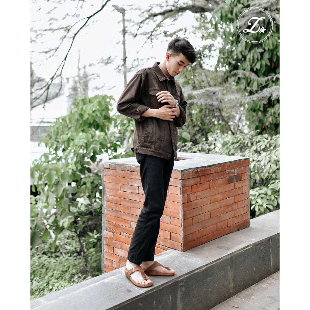 ENZO | Indopride | Sandal Jepit Kulit Asli Simple Pria/Cowok/Men - Sendal - Footwear Zapato