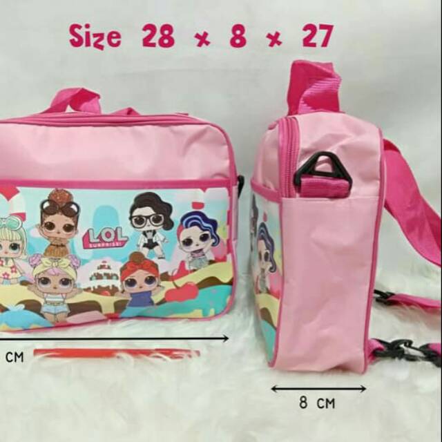 

MarMon,Ransel Bag 3in1 sablon souvenir ultah anak goodie bag