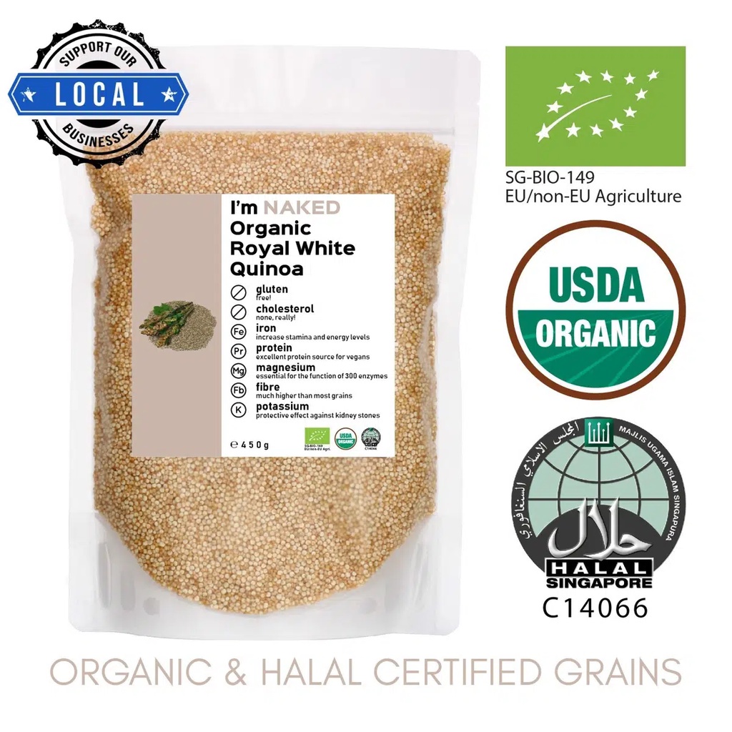 

NAKED Organic White Quinoa - 450gr