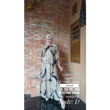 JJ GAMIS RAYON ABSTRAK || BUSUI RESLETING DEPAN