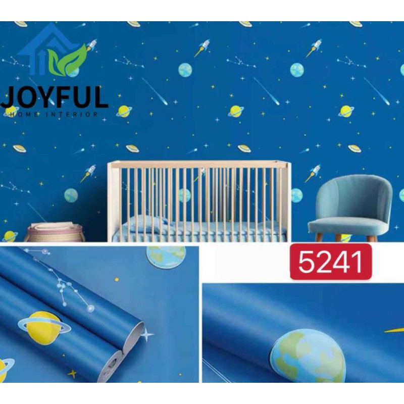 WALLPAPER DINDING/STICKER WALL PLANET PROMO