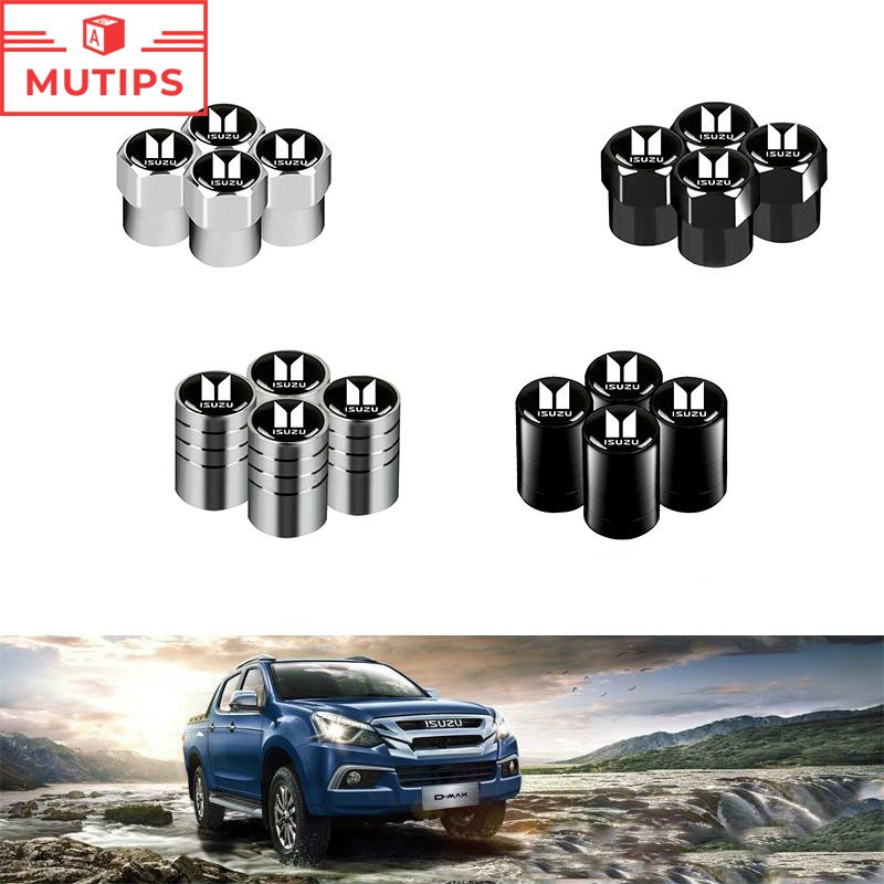 Isuzu 4Pcs Tutup Pentil Ban Mobil Bahan Aluminum Alloy Untuk Mux Trooper MU7 TFR Crosswind Panther Sportivo Panther Elf Traga Dmax Nmr71