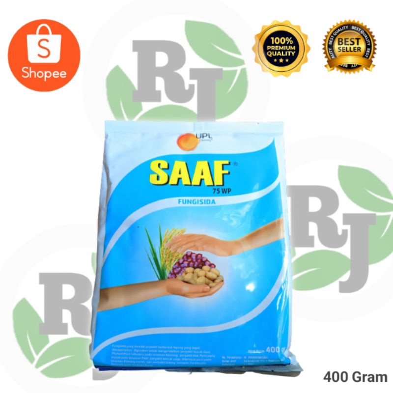 Fungisida SAAF 75WP  | Karbendazim 12% + Mankozeb 63% Kemasan 400gr