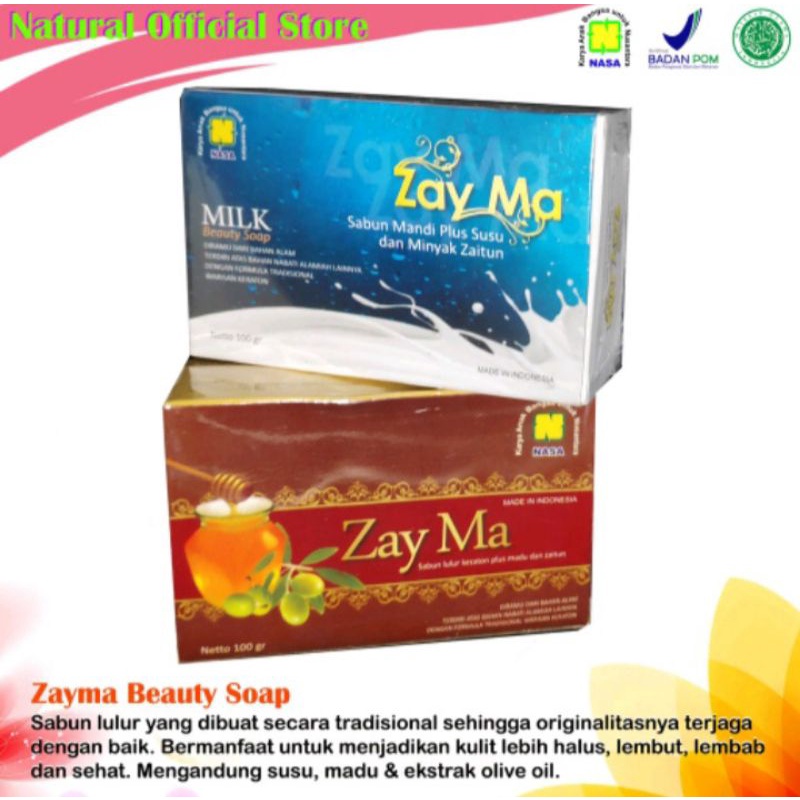 Sabun Zayma Beauty Soap Madu Dan Susu