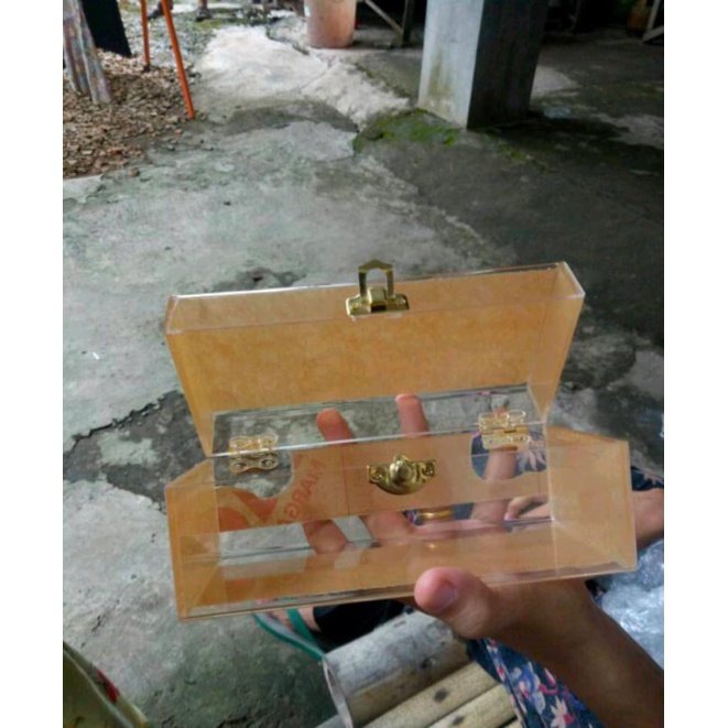 kotak akrilik mahar uang tempat souvernir dowry box acrylic