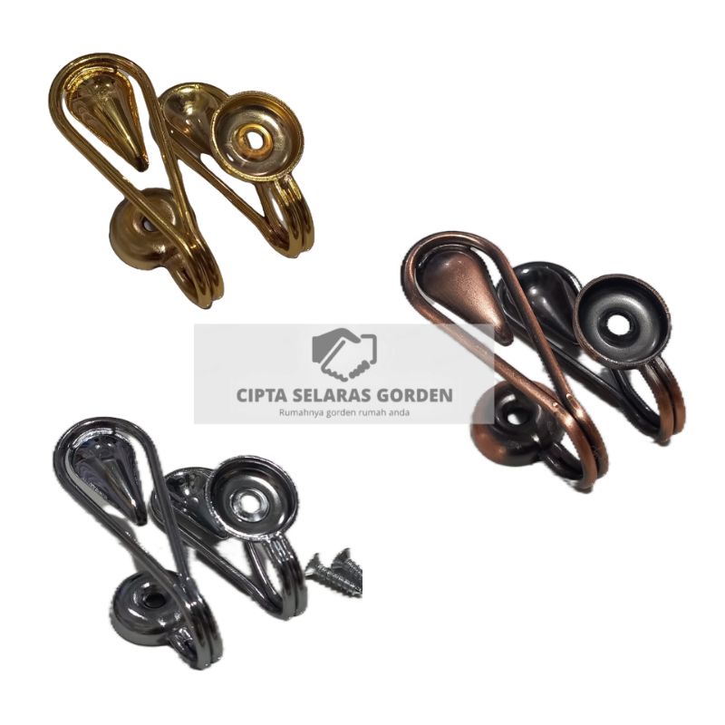Hook gorden minimalis besi Hook gorden besi set Hook Gorden Cantolan Tali Gorden