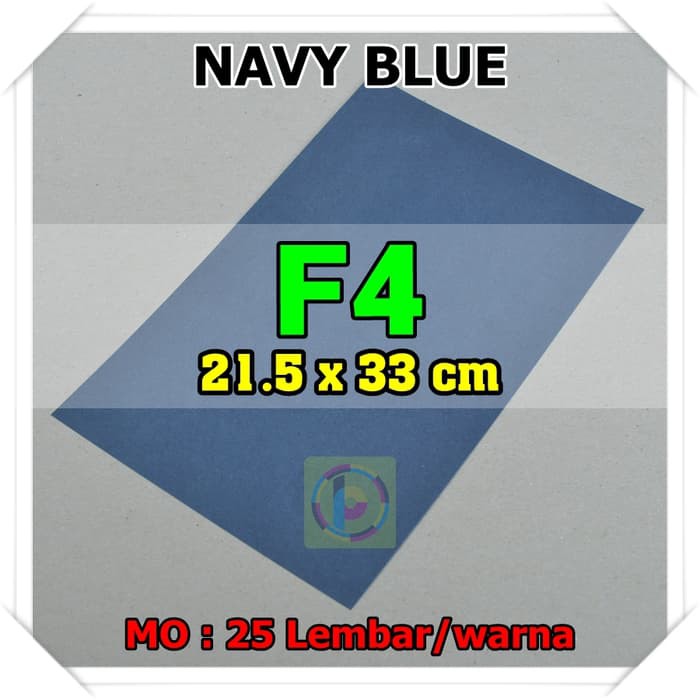 

Dijual Kertas Karton Jasmine Uk. F4 NAVY BLUE BIRU NAFI terbaik