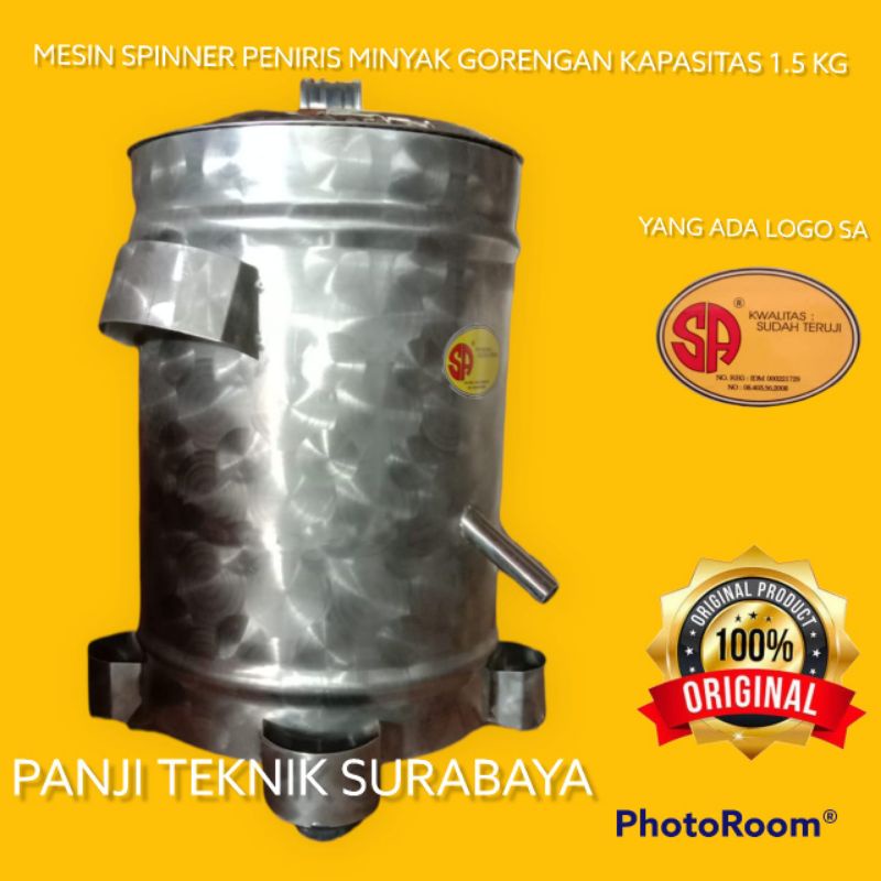 MESIN SPINNER PENIRIS MINYAK GORENGAN STANLIS KAPASITAS 1.5 kg