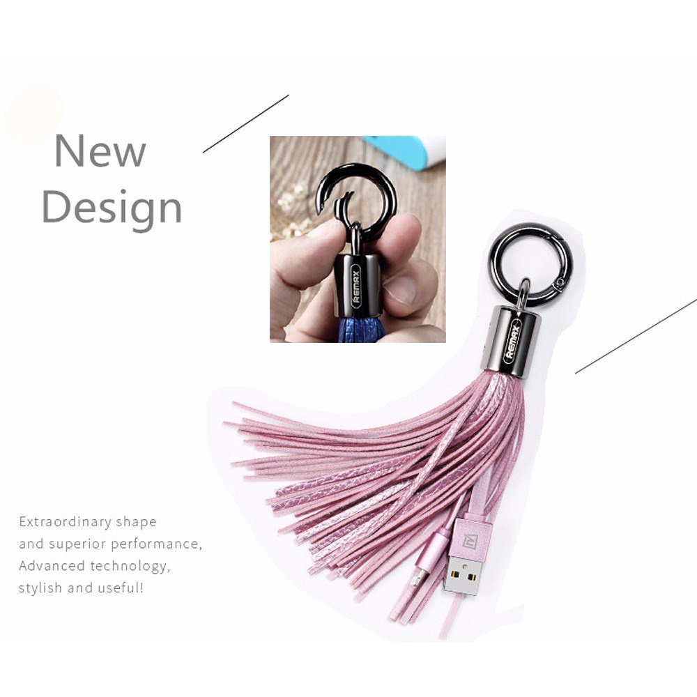 KABEL USB REMAX RING TASSEL RC-053I IPHONE 5G 5S 6G 6 PLUS