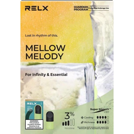 relx infinity essential pod pro 1 pack Honeydew Melon