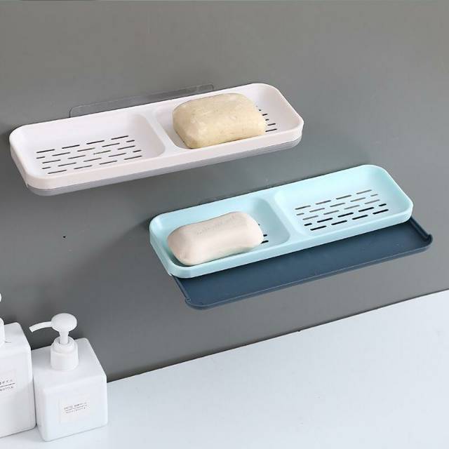 UNNISO - Double Wall Hanging Drain Soap Box / Tempat Sabun Batang