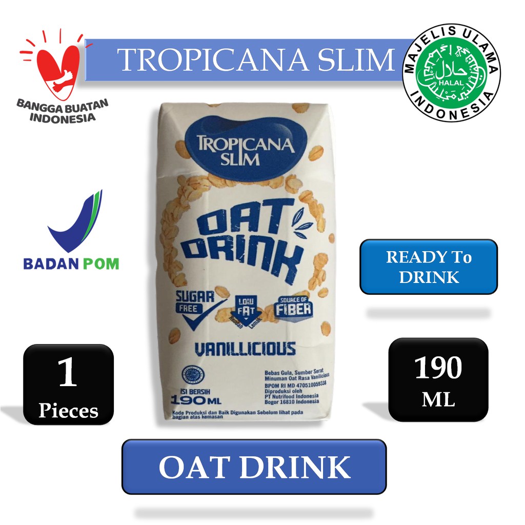 

Tropicana Slim Oat Drink 190ml