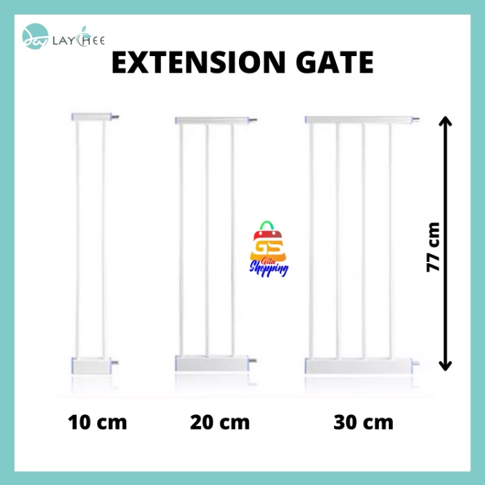 Jual Baby Gate EXTENSION / Pagar Tambahan Pembatas Pintu Bayi 10-20-30