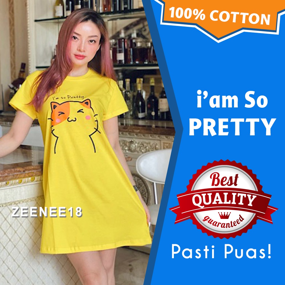 Daster Lucu Dewasa Bahan Katun Kekinian Pretty