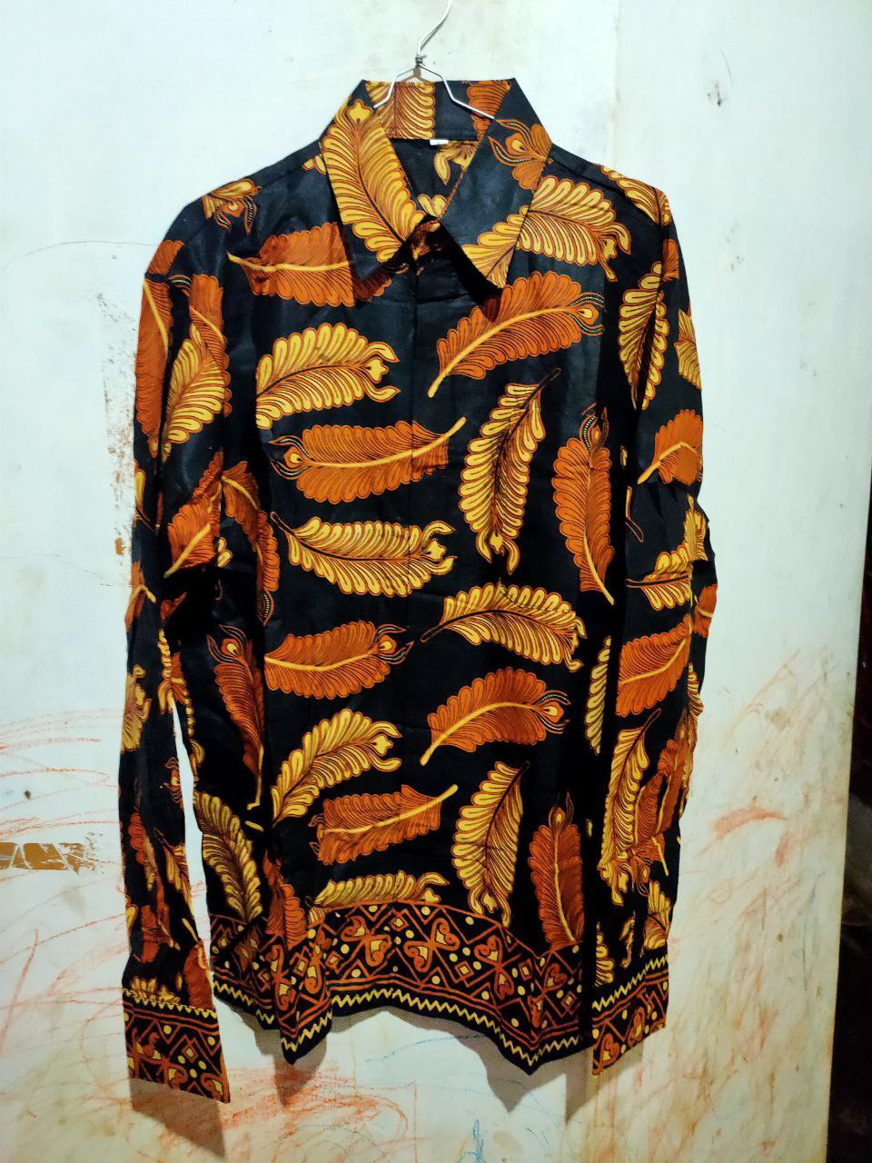 Kemeja Batik Semi Sutra Shyntetic Premium Exclusive Puring Istimewa Bahu Pakai Busa