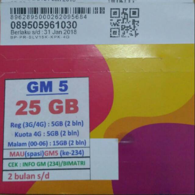 PERDANA KUOTA INTERNET TRI 25GB