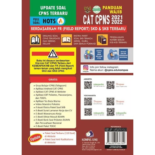 Buku Panduan Wajib Cat Cpns 21 22 Skd Skb Terbaru Terupdate Shopee Indonesia