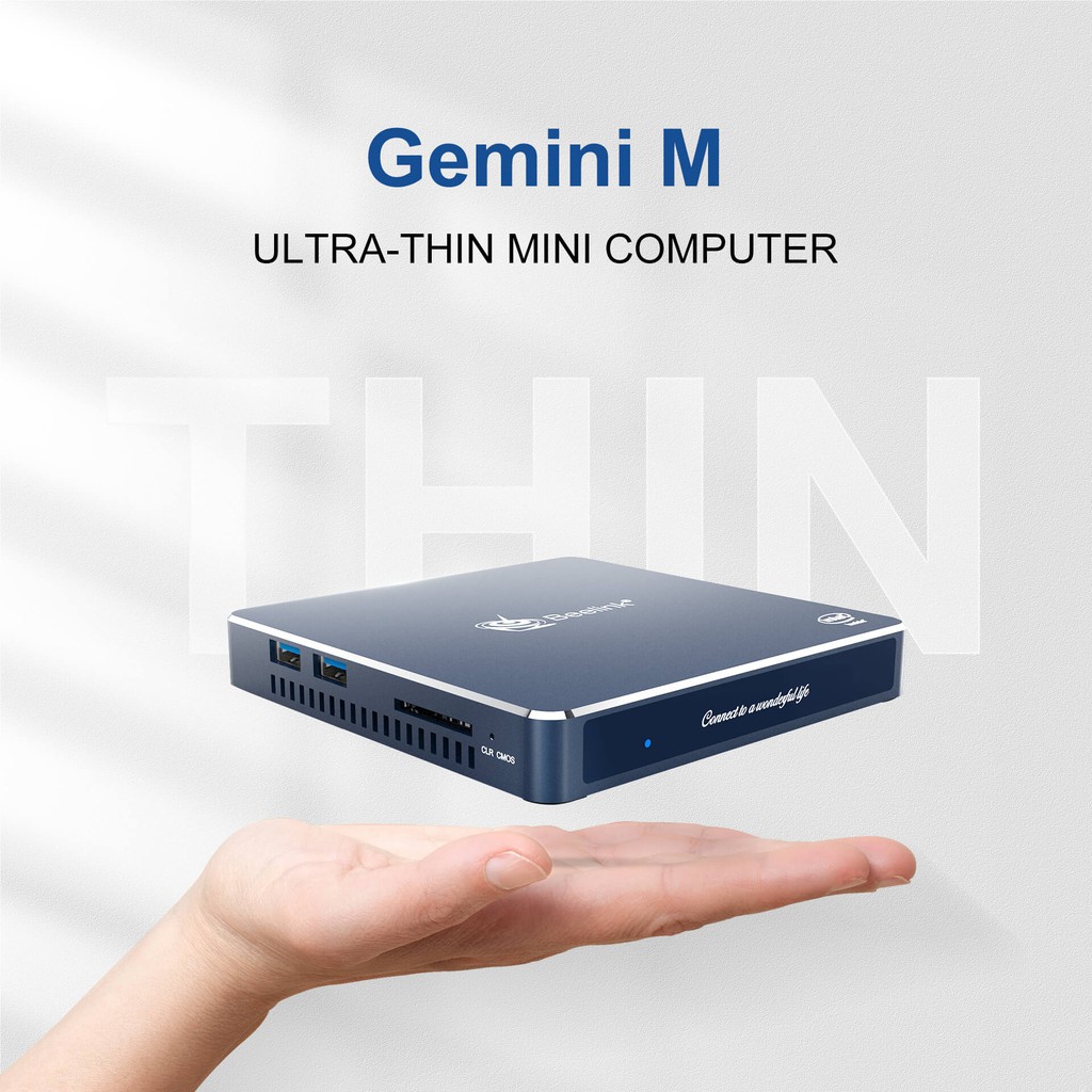 MIni PC Beelink Gemini M Quadcore Intel J4125 8GB DDR4 + 128GB SSD Windows 10