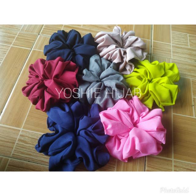 (JUMBO) SCRUNCHIE CEPOL HIJAB JUMBO IKAT RAMBUT CEPOL