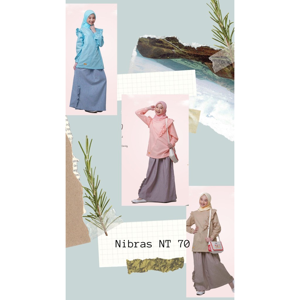 GAMIS REMAJA TERBARU NIBRAS TEEN OVERALL NT 70
