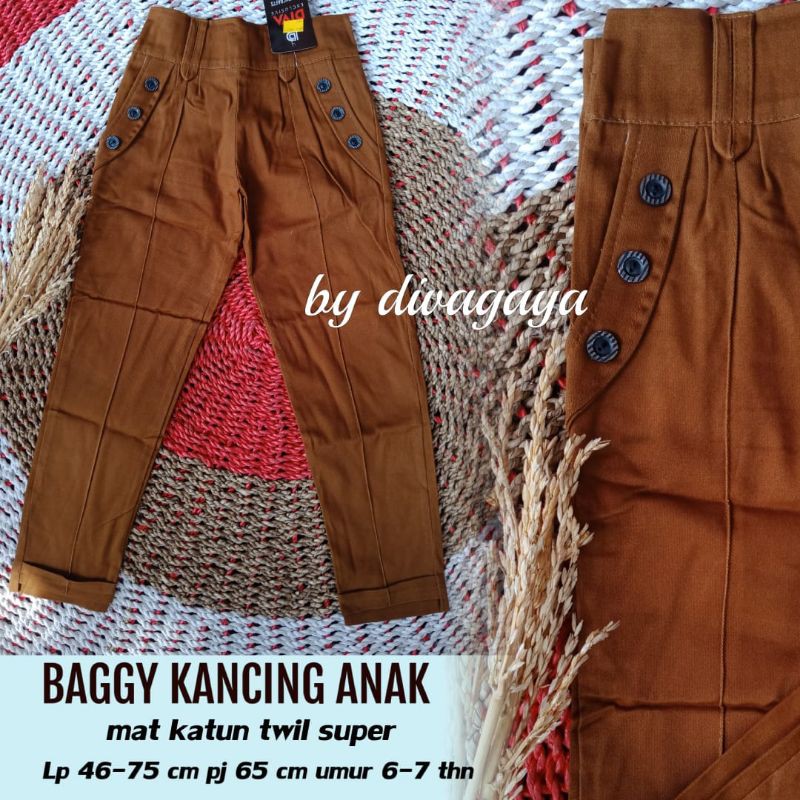 BAGGY ANAK KANCING#2 UMUR 6-7 TAHUN