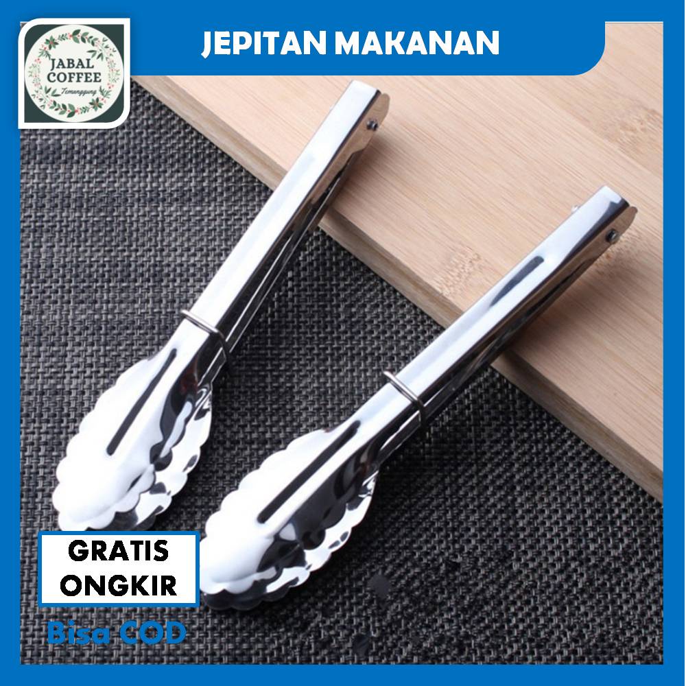 Capitan Makanan Stainless Steel / Jepitan Makanan Stainless / Pencapit Jepitan Makanan J142