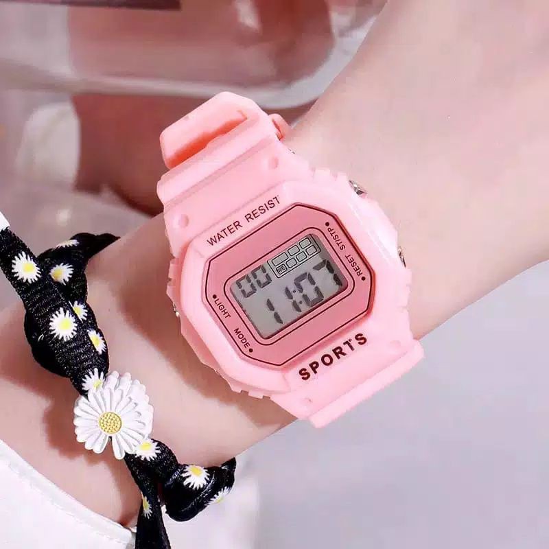 (G_W)Jam Tangan Wanita Fashion Korea Style Digital Sport LNR-1175