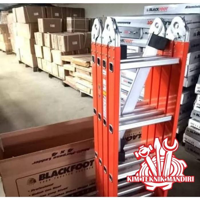 [perkakas] - TANGGA 6.9 M TANGGA MULTI BLACKFOOT 6.9 METER ORANGE LADDER MULTI OKEE Ori