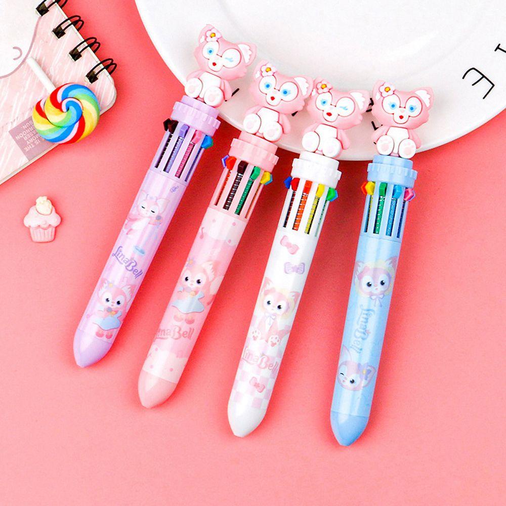 Lanfy Pulpen 10 Warna Untuk Kantor / Sekolah