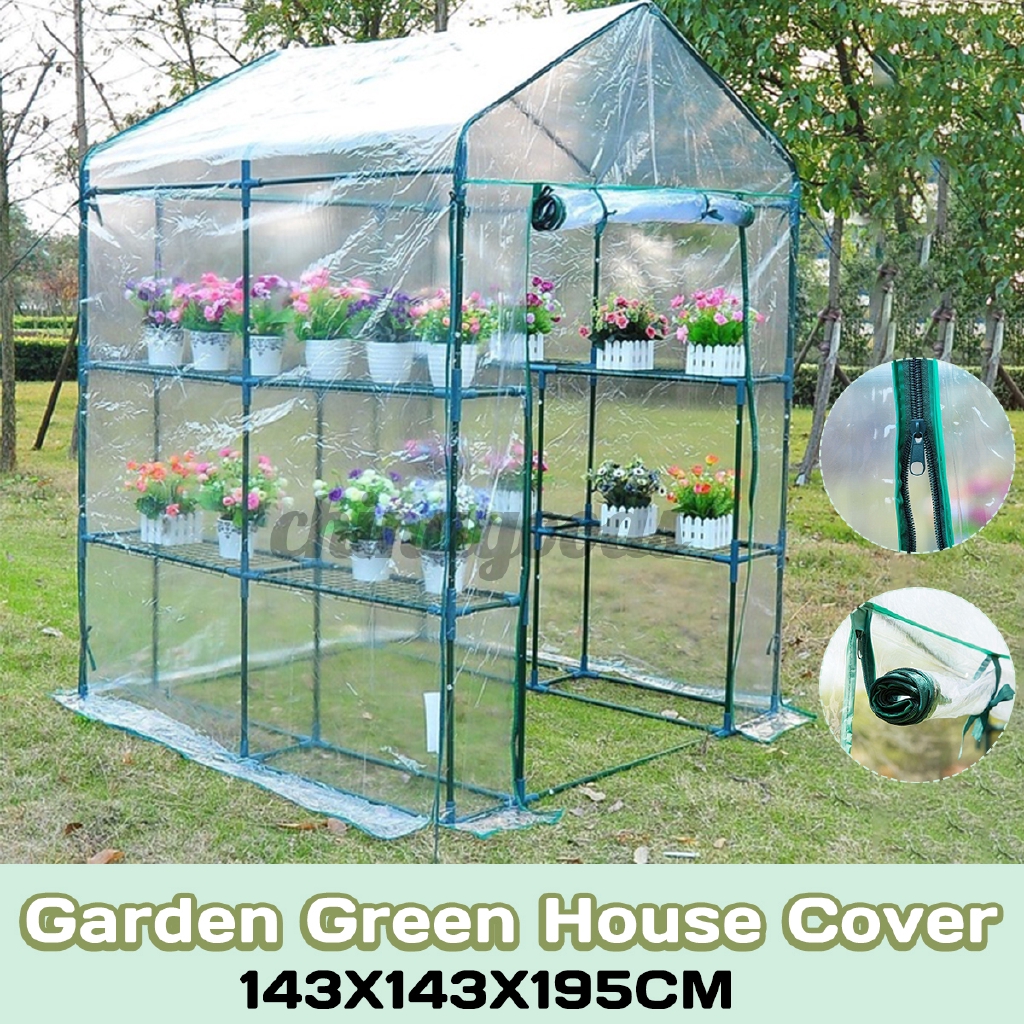 Cover Rak Tanaman Rumah Kaca Portable 3 Tingkat Bahan Pvc Cover Rak Tanaman Rumah Kaca Portable 3 Tingkat Bahan Pvc