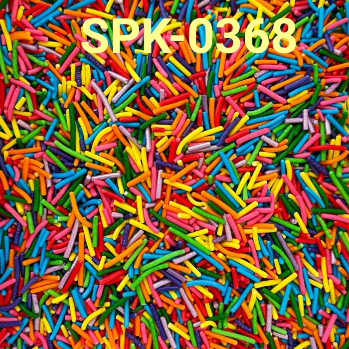 

SPK-0368 SPRINKLES SPRINKLE SPRINKEL 1KG GRAM MESES CONFETTI RAINBOW HEMAT