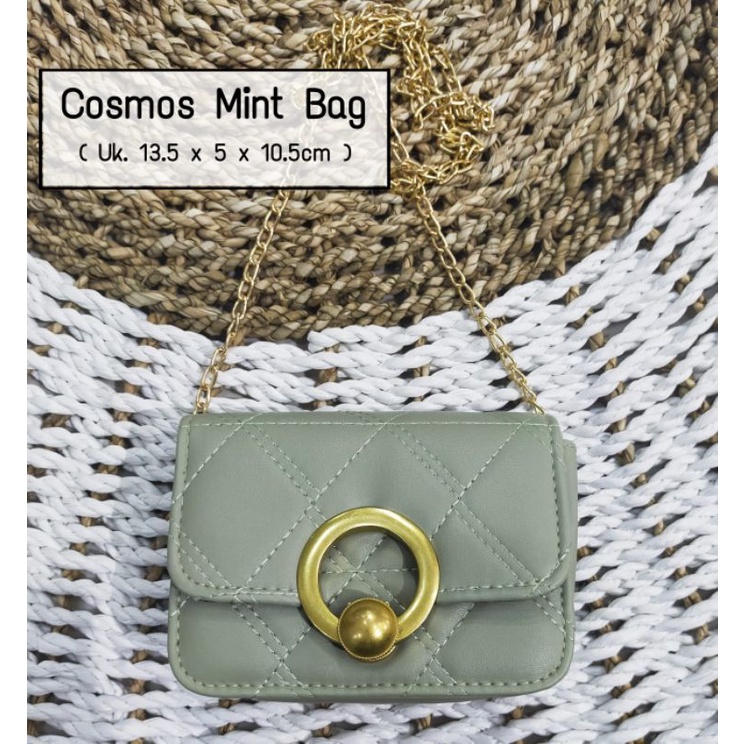 Tas/Dompet Selempang COSMOS MINT GREEN SOPHIE MARTIN PARIS