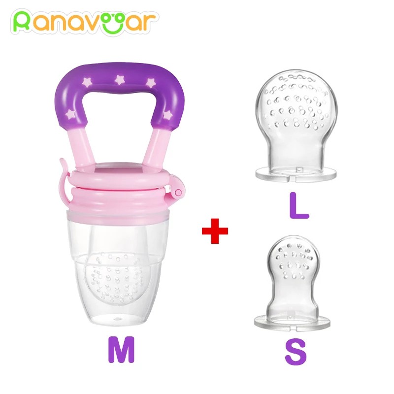Dot Empeng Buah Bayi Empeng Belajar Makan Baby Fruit Feeder Bahan Silicon Lembut Aman BPA Free-4