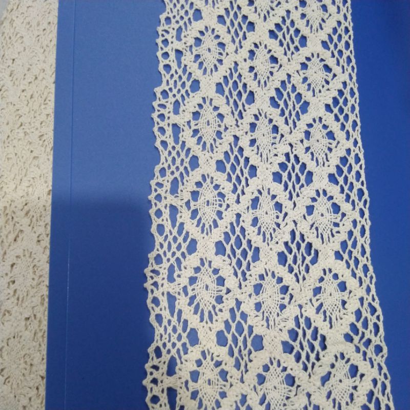 renda kait | renda rajut | renda rajut lebar