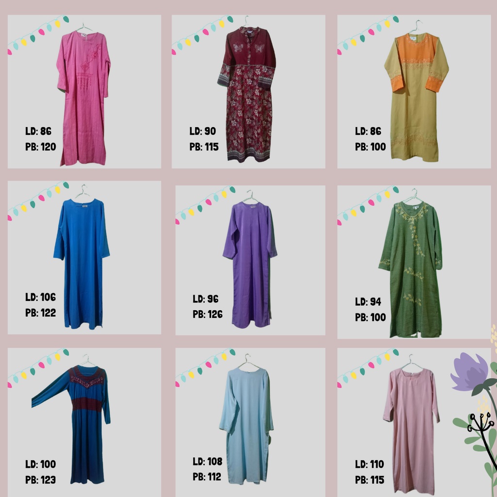 ❤️ OBRAL CUCI GUDANG PRELOVED❤️ GAMIS WANITA MURAH 25K PART 2 DRESS MUSLIM | BAJU PANJANG | DRESS | 