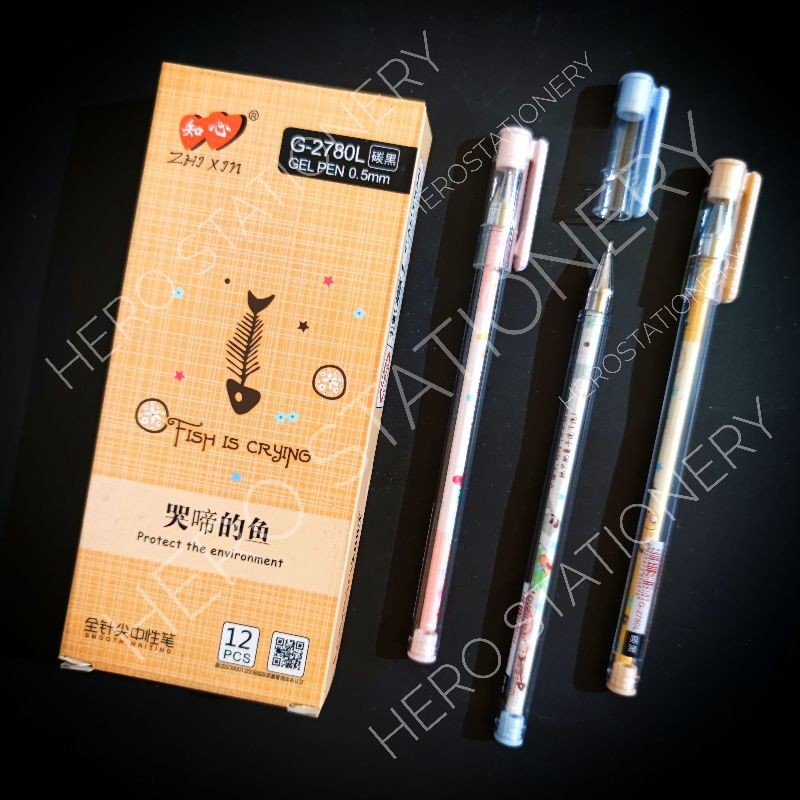 

Pen gel zhixin fish is crying 0.5 mm G-2780L . 12 unit