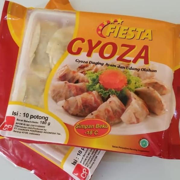 

FIESTA Gyoza isi 10 pcs 180 gram Halal Expired Panjang