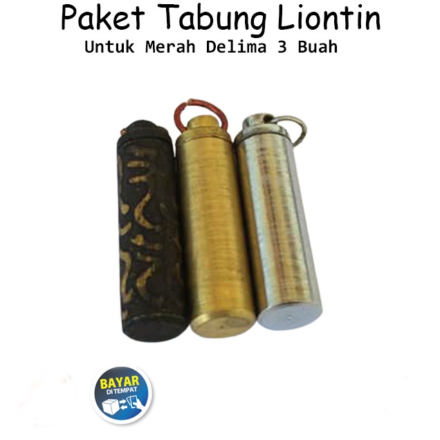 Paket Murah Liontin Tabung Kuningan Untuk Merah Delima
