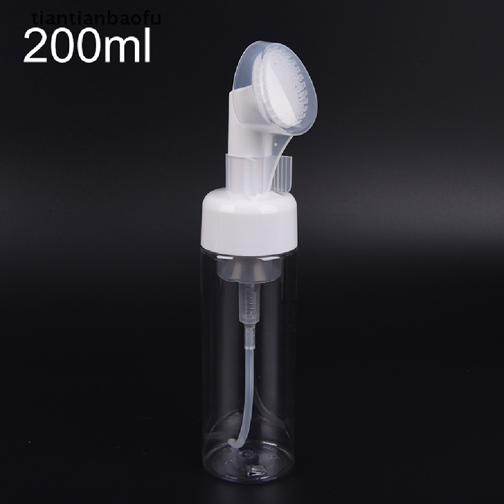 [tiantianbaofu] 1pc Foaming Bottle Froth Pump Soap Mousses Liquid with Cleansing Brush Boutique