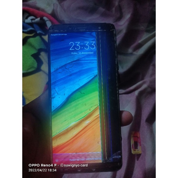 redmi note 5 ram 3/32gb minus lcd mesin prawan