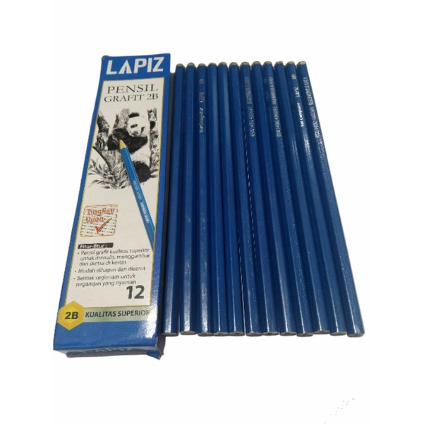 

pensil 2B isi 12 pcs lapis/pensil grafit 2B