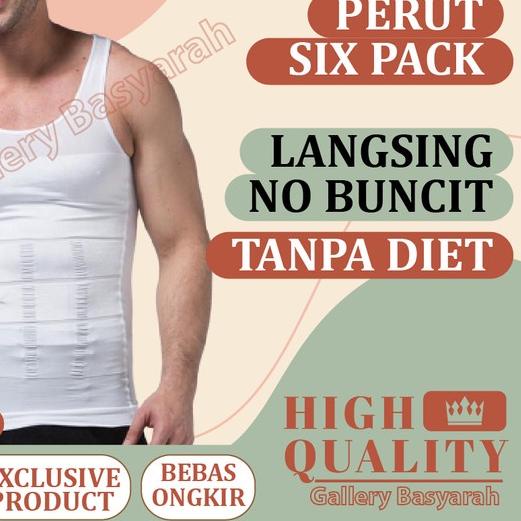 ❆ Korset Baju Slim Pengecil Pengencang Pembakar Lemak Perut Tubuh Pria ☋